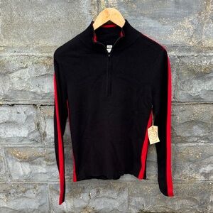 Vintage Y2K Polo Jeans Company Mock Neck Sweater XL 2000s 1/4 Zip Ski New